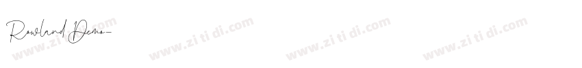 Rowland Demo字体转换